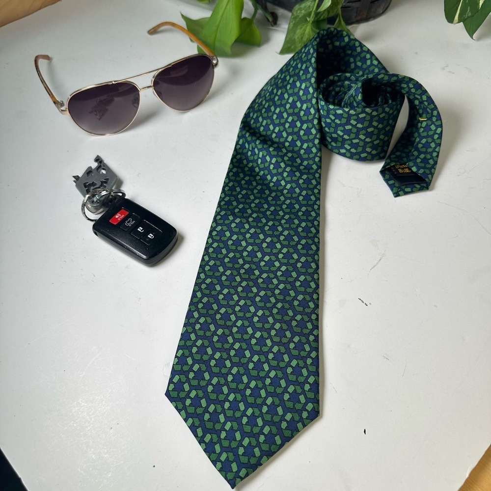 Josh Bach 100% Silk Recycling Tie in Green